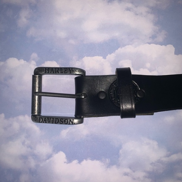 HARLEY DAVIDSON Black Skull Belt - Picture 3 of 4